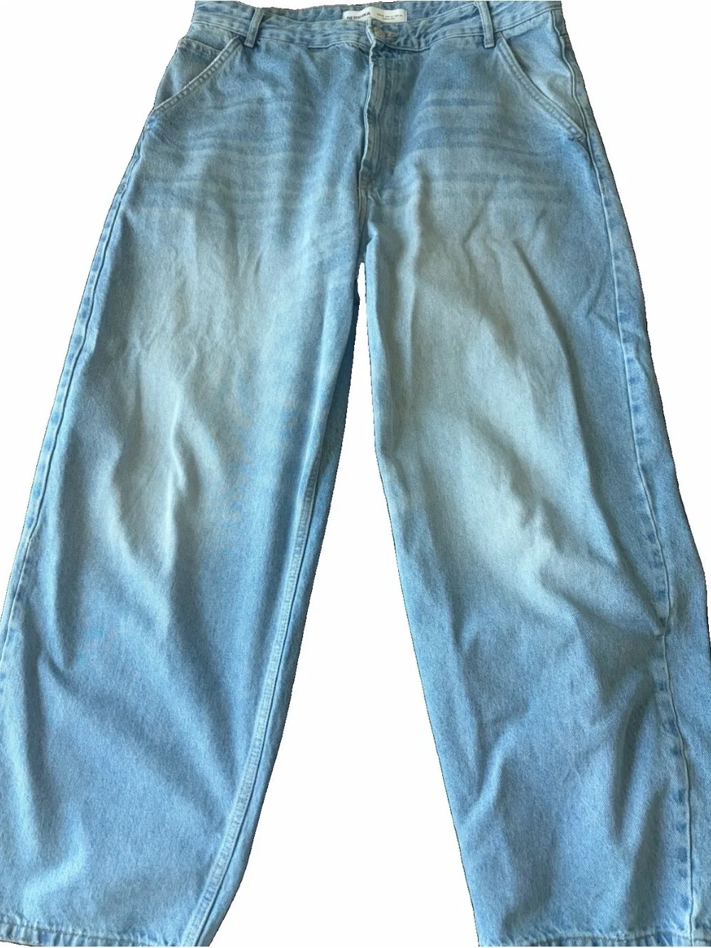 Bershka Light Blue Baggy Jeans
